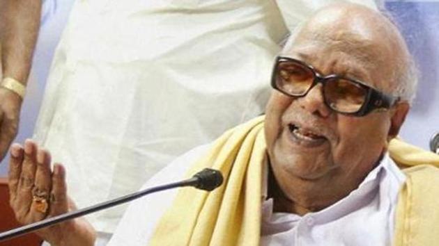 DMK chief M Karunanidhi was admitted to a provate hospital in Chennai on Thursday. (PTI File Photo) DMK chief M Karunanidhi was admitted to a provate hospital in Chennai on Thursday. (PTI File Photo)