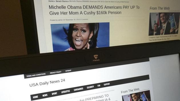 Stories from USA Daily News 24, a fake news site registered in Veles, Macedonia. (AP Photo) Stories from USA Daily News 24, a fake news site registered in Veles, Macedonia. (AP Photo)