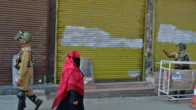 Most shops, fuel stations and other business establishments were shut in most areas of Kashmir due to the strike called by the separatists. (AFP File Photo) Most shops, fuel stations and other business establishments were shut in most areas of Kashmir due to the strike called by the separatists. (AFP File Photo)