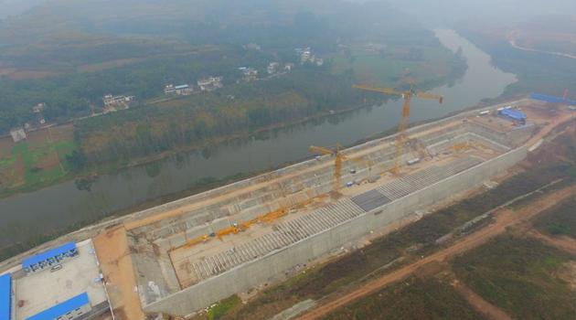 A construction site is seen as a Chinese company holds a keel-laying ceremony of a life-size Titanic replica at a theme park in Daying county, Sichuan province, China on November 30. (Reuters) A construction site is seen as a Chinese company holds a keel-laying ceremony of a life-size Titanic replica at a theme park in Daying county, Sichuan province, China on November 30. (Reuters)