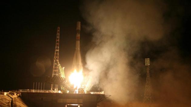 Russian Progress MS-04 space cargo ship with food and supplies for International Space Station blasts off , minuted before it broke up in the atmosphere above Siberia. (Reuters) Russian Progress MS-04 space cargo ship with food and supplies for International Space Station blasts off , minuted before it broke up in the atmosphere above Siberia. (Reuters)