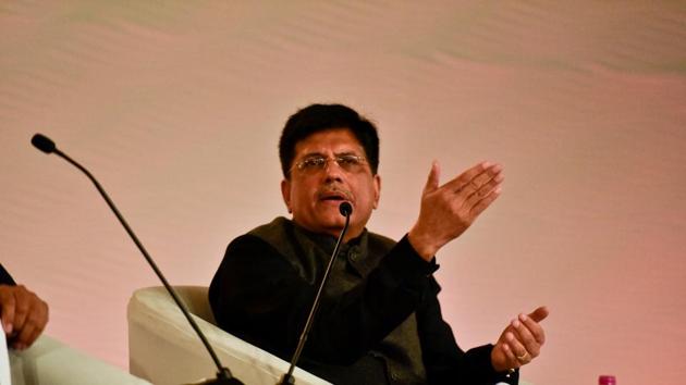 Piyush Goyal, Union minister of state with independent charge for power, coal, new and renewable energy and mines, talks at the Hindustan Times Leadership Summit at Taj Palace in New Delhi On Saturday. (Raj K Raj/HT Photo) Piyush Goyal, Union minister of state with independent charge for power, coal, new and renewable energy and mines, talks at the Hindustan Times Leadership Summit at Taj Palace in New Delhi On Saturday. (Raj K Raj/HT Photo)