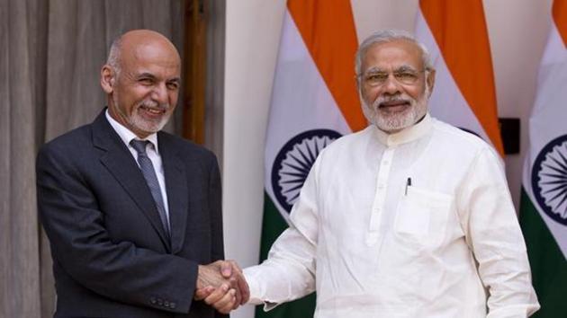Afghan President Ashraf Ghani and Indian Prime Minister Narendra Modi were meeting in Amritsar, a short distance from the Pakistan border, for the Heart of Asia conference aimed at stabilising Afghanistan. (AP File) Afghan President Ashraf Ghani and Indian Prime Minister Narendra Modi were meeting in Amritsar, a short distance from the Pakistan border, for the Heart of Asia conference aimed at stabilising Afghanistan. (AP File)