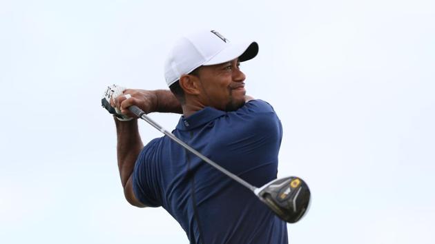 Tiger Woods shot a flawless seven-under 65 at the Hero World Challenge in the Bahamas on Friday.(HT Photo)