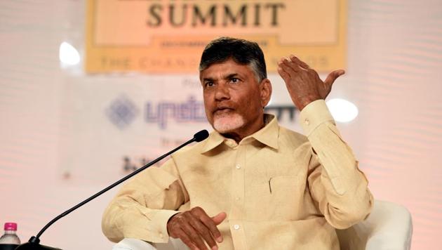 N Chandrababu Naidu, chief minister of Andhra Pradesh during Hindustan Times Leadership Summit, in New Delhi. (Arun Sharma/HT Photo) N Chandrababu Naidu, chief minister of Andhra Pradesh during Hindustan Times Leadership Summit, in New Delhi. (Arun Sharma/HT Photo)