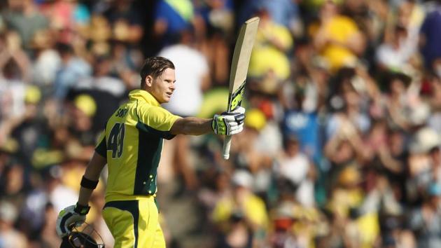 Steven Smith equalled Ricky Ponting’s record as he put on a record-breaking show for Australia in the first ODI against New Zealand in Sydney.(Getty Images)