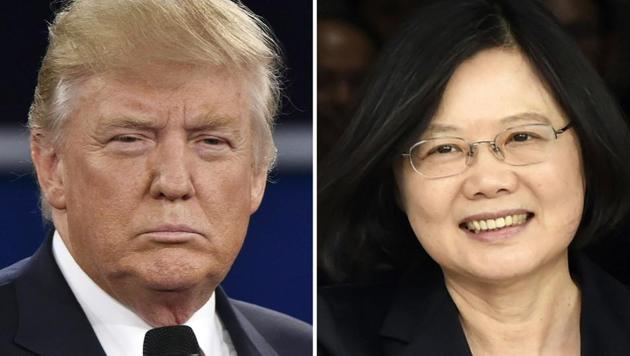 US President-elect Donald Trump broke with decades of foreign policy to speak with Taiwan’s president Tsai Ing-wen on December 2, 2016, causing panic in China. (AFP) US President-elect Donald Trump broke with decades of foreign policy to speak with Taiwan’s president Tsai Ing-wen on December 2, 2016, causing panic in China. (AFP)
