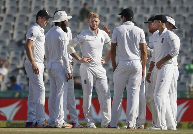 Ben Stokes, 25, ran afoul of the International Cricket Council code of conduct and was reprimanded at the Mohali Test and awarded a demerit point for verbally clashing with India skipper Virat Kohli. (AP) Ben Stokes, 25, ran afoul of the International Cricket Council code of conduct and was reprimanded at the Mohali Test and awarded a demerit point for verbally clashing with India skipper Virat Kohli. (AP)