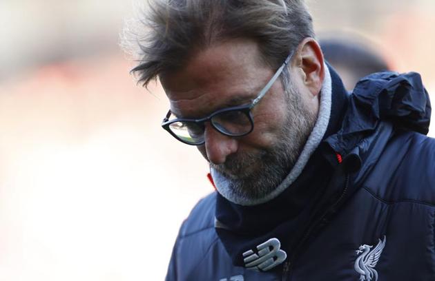 Juergen Klopp’s Liverpool side looked to be cruising to victory after taking a 3-1 lead midway through the second half after conceding three goals in 14 minutes. (REUTERS) Juergen Klopp’s Liverpool side looked to be cruising to victory after taking a 3-1 lead midway through the second half after conceding three goals in 14 minutes. (REUTERS)