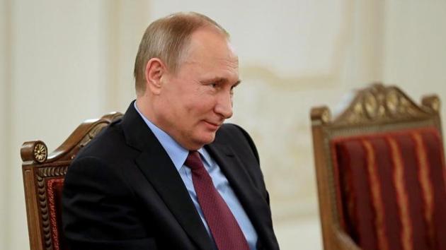Russian President Vladimir Putin attends a meeting in St. Petersburg, Russia. (Reuters Photo)