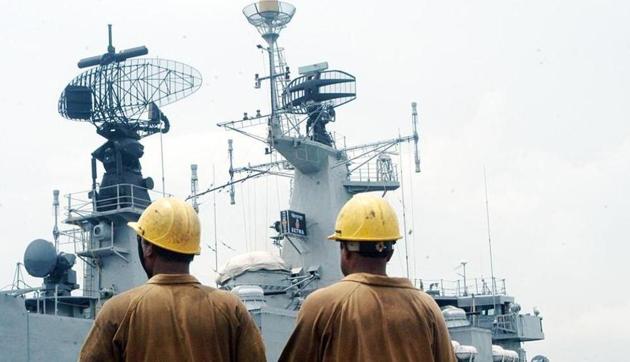 INS Betwa is a Brahmaputra-class guided missile frigate and was on a refit as it had met with an accident. (HT file photo) INS Betwa is a Brahmaputra-class guided missile frigate and was on a refit as it had met with an accident. (HT file photo)