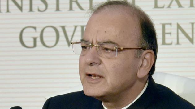 Finance minister Arun Jaitley addressing the media persons during the Heart of Asia conference on Sunday in Amritsar.. (Gurpreet Singh/HT photo) Finance minister Arun Jaitley addressing the media persons during the Heart of Asia conference on Sunday in Amritsar.. (Gurpreet Singh/HT photo)