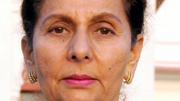 MLA Preneet Kaur has left the family bastion of Patiala urban seat for husband, Punjab Congress chief Captain Amarinder Singh. (HT Photo) MLA Preneet Kaur has left the family bastion of Patiala urban seat for husband, Punjab Congress chief Captain Amarinder Singh. (HT Photo)