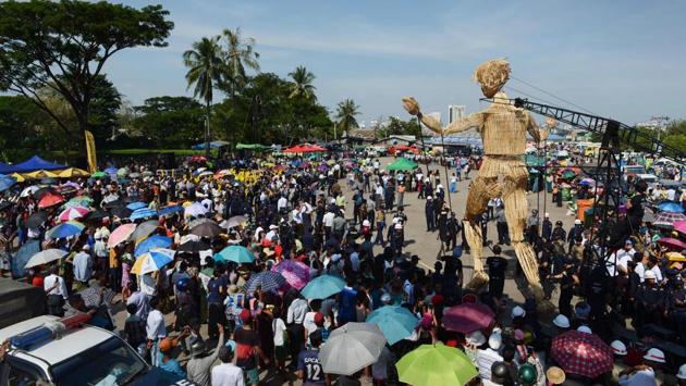 The fest aimed to raise awareness on urban issues and the role of culture and artists in the urban development of a city. (AFP)