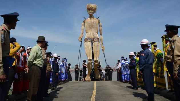 Institut Français de Birmanie (IFB) in partnership with the Government of Yangon region, recently organised Mingalabar, a multidisciplinary festival in Yangon. (AFP)
