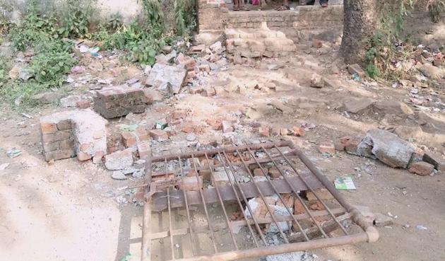 The spot where the accident occurred in Wada of Palghar district (HT Photo) The spot where the accident occurred in Wada of Palghar district (HT Photo)