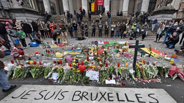 A banner for the victims of the bombings reads " I am Brussels" at the Place de la Bourse in the center of Brussels in March. On Tuesday, a UK court convicted Belgian man linked to Brussels attack. (AP File Photo) A banner for the victims of the bombings reads " I am Brussels" at the Place de la Bourse in the center of Brussels in March. On Tuesday, a UK court convicted Belgian man linked to Brussels attack. (AP File Photo)