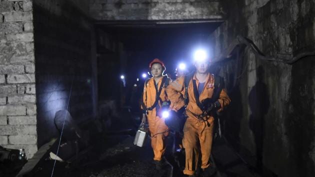 Rescuers work at Jinshangou Coal Mine. Rescuers worked through the night at the privately owned Jinshangou mine where the explosion occurred. This is the third major mine accident in recent days in the world’s top coal producing nation. (AP File Photo) Rescuers work at Jinshangou Coal Mine. Rescuers worked through the night at the privately owned Jinshangou mine where the explosion occurred. This is the third major mine accident in recent days in the world’s top coal producing nation. (AP File Photo)