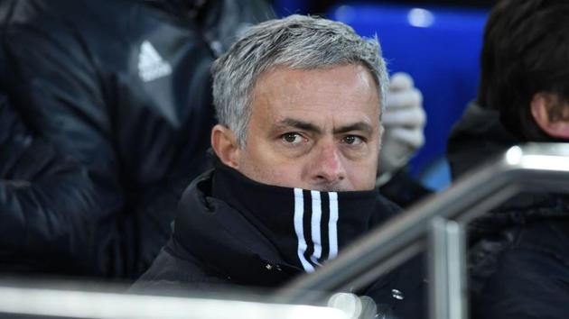 Manchester United's Jose Mourinho expressed his displeasure at criticism of his side before walking out of the media briefing. (AFP/Getty Images) Manchester United's Jose Mourinho expressed his displeasure at criticism of his side before walking out of the media briefing. (AFP/Getty Images)