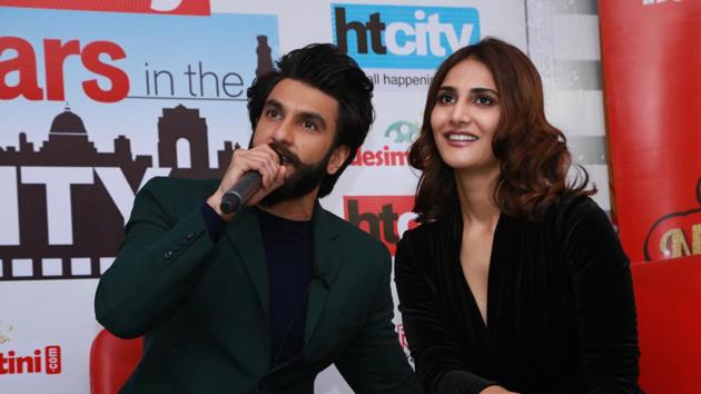 Dharam and Shyra from Befikre open up at Stars in the City. (AMAL KS /HT Photo) 