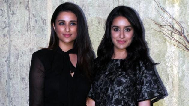 Parneeti Chopra and Shradha Kapoor pose together. (AFP)