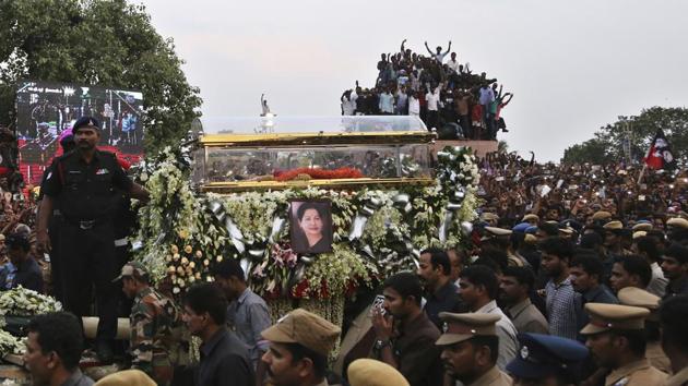 Jayalalithaa’s final journey: ‘Revolutionary leader’ laid to rest ...