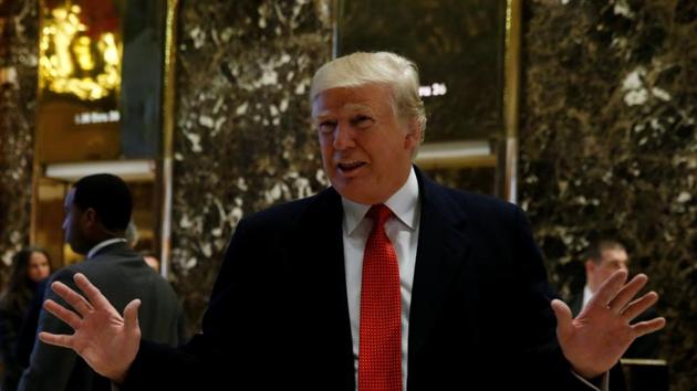 U.S. President-elect Donald Trump greets members of the press at Trump Tower in Manhattan, New York City, U.S., December 6, 2016. (REUTERS Photo) U.S. President-elect Donald Trump greets members of the press at Trump Tower in Manhattan, New York City, U.S., December 6, 2016. (REUTERS Photo)