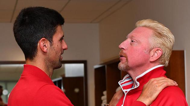 Novak Djokovic and coach Boris Becker worked together for three years during which the Serbian player won six out of his 12 Grand Slam titles.(Getty Images)