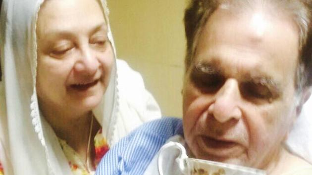 Dilip Kumar’s wife Saira Banu says she hopes that he would be discharged in time for them to celebrate his birthday on Sunday (December 11). (Twitter/TheDilipKumar) Dilip Kumar’s wife Saira Banu says she hopes that he would be discharged in time for them to celebrate his birthday on Sunday (December 11). (Twitter/TheDilipKumar)