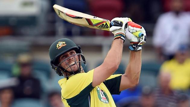 Australia batsman Mitchell Marsh hit 76 not out from 40 balls in the second ODI vs New Zealand in Canberra on Tuesday. (AFP) Australia batsman Mitchell Marsh hit 76 not out from 40 balls in the second ODI vs New Zealand in Canberra on Tuesday. (AFP)