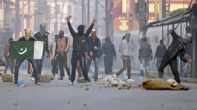 Kashmiri protestors clash with police during a rally in downtown Srinagar. (AFP File Photo) Kashmiri protestors clash with police during a rally in downtown Srinagar. (AFP File Photo)