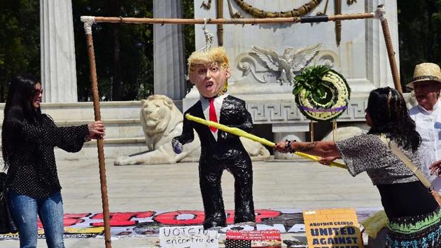 The Republican billionaire launched his White House quest by denouncing Mexican immigrants as “rapists” and drug traffickers, and vowing to build a wall on the southern US border. (AFP Representational Photo) The Republican billionaire launched his White House quest by denouncing Mexican immigrants as “rapists” and drug traffickers, and vowing to build a wall on the southern US border. (AFP Representational Photo)