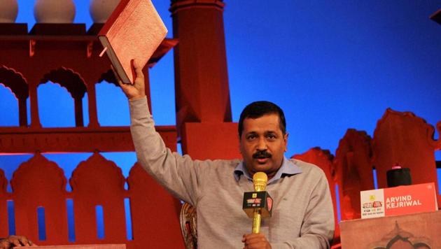 Delhi chief minister Arvind Kejriwal speaks at Agenda Aaj Tak, in New Delhi. (PTI Photo) Delhi chief minister Arvind Kejriwal speaks at Agenda Aaj Tak, in New Delhi. (PTI Photo)