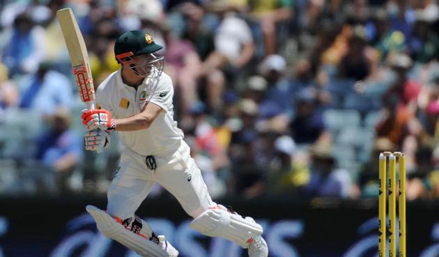 Australia's David Warner plays a shot against South Africa in Perth. (AFP) Australia's David Warner plays a shot against South Africa in Perth. (AFP)