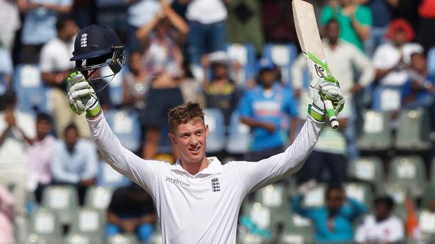 Keaton Jennings became the third England player to score a century on debut in India.(Photo by: Deepak Malik/ BCCI/ SPORTZPICS)