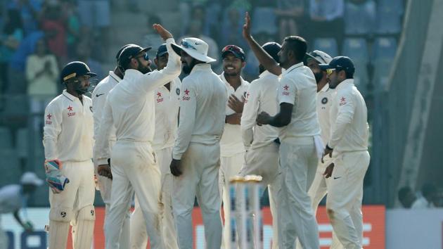 By the time Jonny Bairstow fell, trying to sweep Ashwin, England had dug themselves in a hole. (BCCI) 