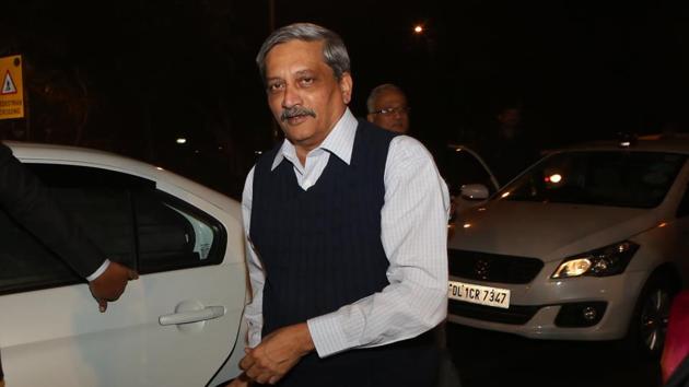Union defence minister  Manohar Parrikar at the wedding reception (Manoj Verma/HT Photo) 