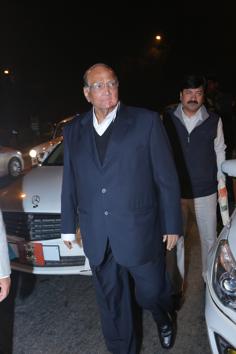 Politician Sharad Pawar at the wedding reception (Manoj Verma/HT Photo) 
