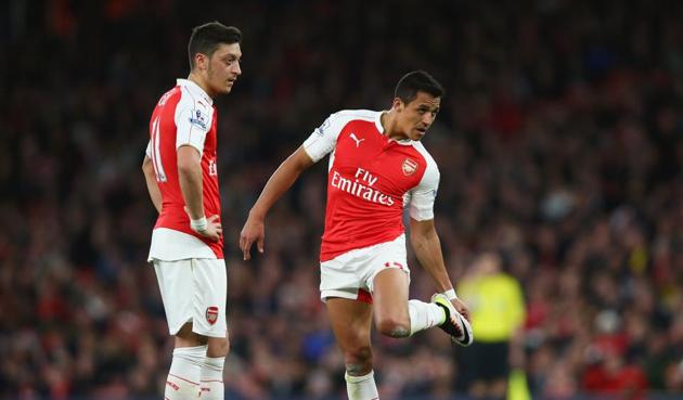 Alexis Sanchez and Mesut Ozil have been in sparkling form of late as Arsenal have climbed to second place in the league table and secured a place in the Champions League last 16 as group winners. (Getty Images) Alexis Sanchez and Mesut Ozil have been in sparkling form of late as Arsenal have climbed to second place in the league table and secured a place in the Champions League last 16 as group winners. (Getty Images)