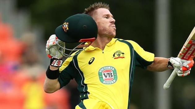 David Warner had scored a century in the second ODI in Canberra. He got one in Melbourne on Friday to help Australia seal the series 3-0(Getty Images)