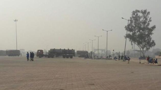 The integrated check-post (ICP) at Attari wore a deserted look on Thursday, December 8. (HT Photo) The integrated check-post (ICP) at Attari wore a deserted look on Thursday, December 8. (HT Photo)