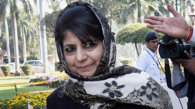 J ammu and Kashmir CM Mehbooba Mufti at Parliament house in New Delhi.(PTI File Photo) J ammu and Kashmir CM Mehbooba Mufti at Parliament house in New Delhi.(PTI File Photo)