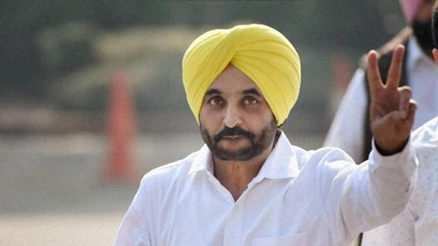 Aam Aadmi Party MP Bhagwant Mann at Parliament house during the winter session, in New Delhi on Thursday. (PTI Photo) Aam Aadmi Party MP Bhagwant Mann at Parliament house during the winter session, in New Delhi on Thursday. (PTI Photo)