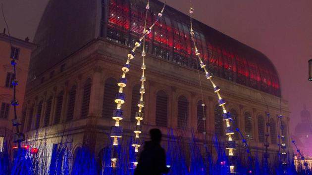 View of Arbore'Lum installation by artist Erik Barray. (REUTERS)