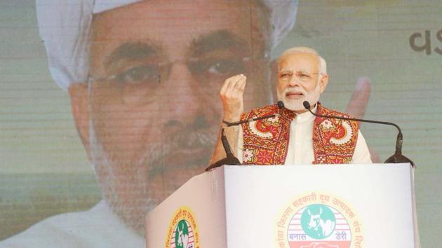 PM Modi addressed a farmers’ rally in Deesa town of Gujarat on Dec 10, 2016. (PMO Twiiter Handle) PM Modi addressed a farmers’ rally in Deesa town of Gujarat on Dec 10, 2016. (PMO Twiiter Handle)