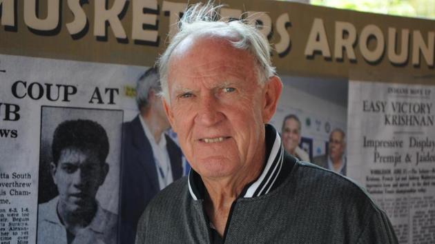 Tony Roche is in Kolkata to play a tournament organised in memory of the late Premjit Lall, organised by Jaidip Mukerjea. (HT Photo) Tony Roche is in Kolkata to play a tournament organised in memory of the late Premjit Lall, organised by Jaidip Mukerjea. (HT Photo)