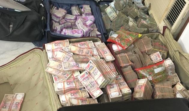 The police said though the actual amount of cash was yet to be ascertained, the recovered money amounted to around Rs 6 crore in scrapped currency notes and Rs 2 crore in new notes. (Delhi Police handout) The police said though the actual amount of cash was yet to be ascertained, the recovered money amounted to around Rs 6 crore in scrapped currency notes and Rs 2 crore in new notes. (Delhi Police handout)