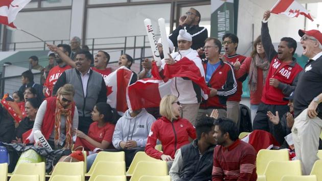 Indian-origin families have travelled to Lucknow to support Team Canada. (HT Photo) Indian-origin families have travelled to Lucknow to support Team Canada. (HT Photo)
