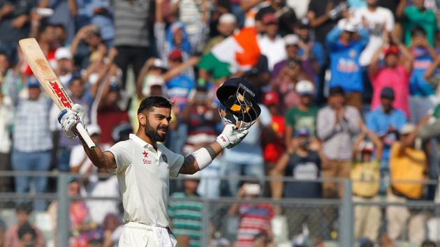 Virat Kohli had a record-breaking day as he notched up his 15th Test century and his 2nd in the current series (Photo by:BCCI)