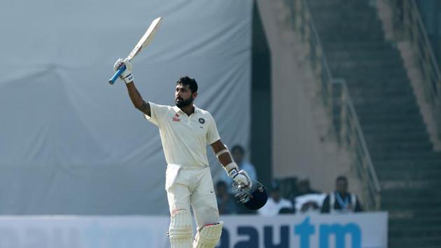 Murali Vijay notched up his eighth Test century and third against England as he roared back to form. (BCCI)